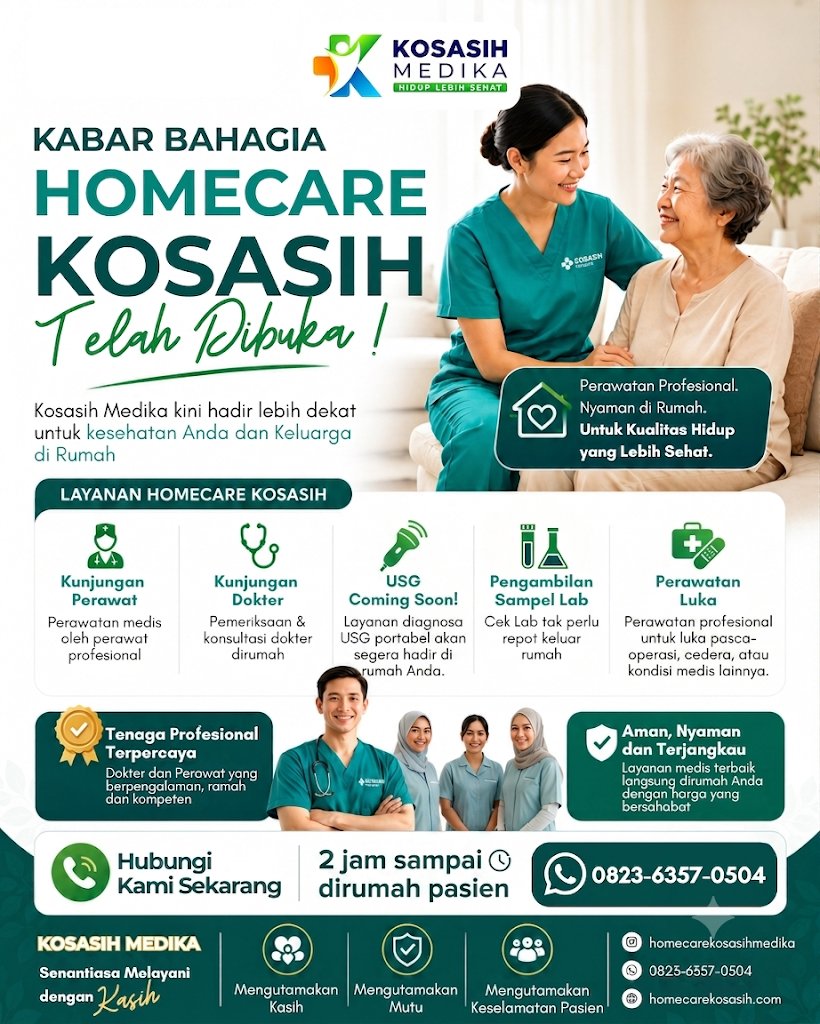 Homecare Kosasih — Layanan Kesehatan Profesional di Rumah Anda